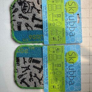 Wet-it! Skrubba 2-Pack Reusable Dish Scrubbers – Non-Scratch Scouring Pads